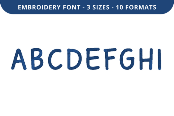 Cloudbird Font a to I: A Thoughtful Embroidery Font for Meaningful Gifts