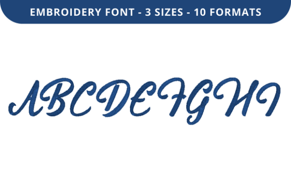 Fenden Font a to I: A Soft, Sweet Embroidery Font for Meaningful Gifts