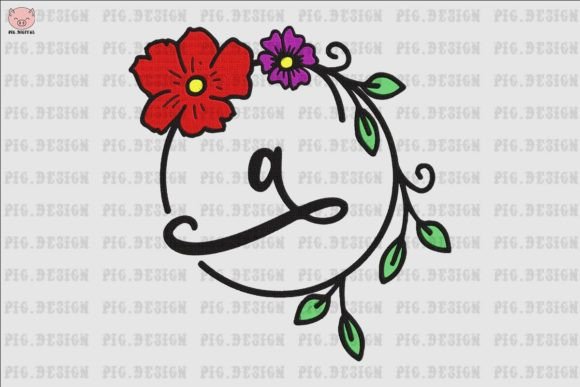 Flower Font A: A Thoughtful Embroidery Choice for Personalized Gifts