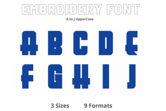 Font a to J: A Clean, Versatile Embroidery Font for Real Projects