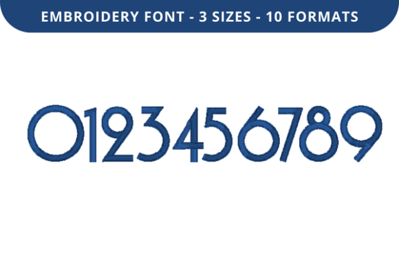 Font Numbers 0 to 9: A Business-Ready Embroidery Font