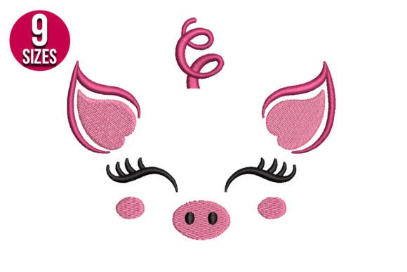 Pig Face: A Craft Fair-Ready Farm Animal Embroidery Design